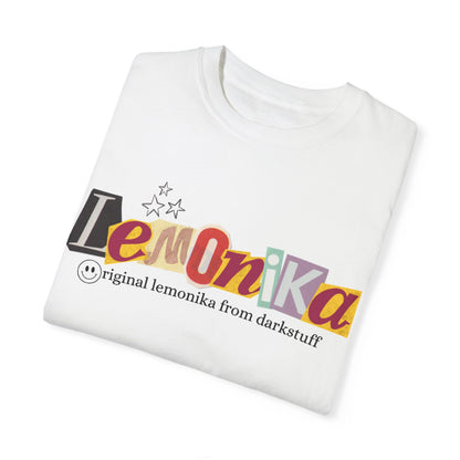 Darkstuff lemonika collage vintage letters tee